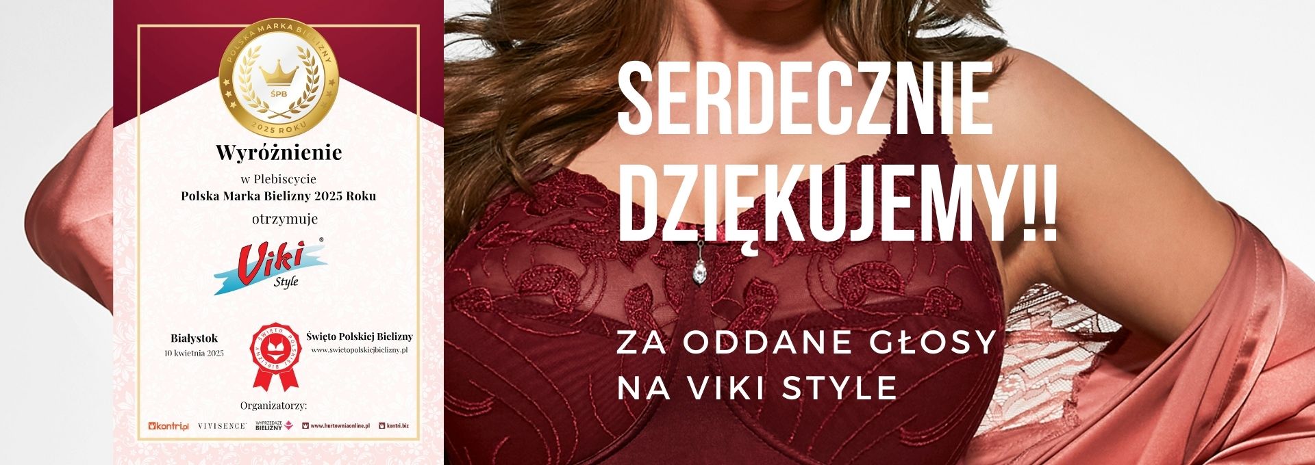 Wyróżnienie w plebiscycie Polska marka bielizny 2025r